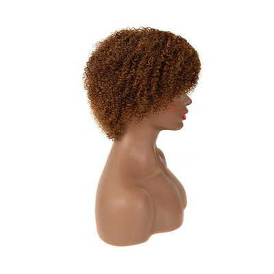 Pixie Cut Afro Parrucca Remy Cuticule Vergine Allineato Capelli Umani Bob Ricci Curly Parrucca Corta Per Donne