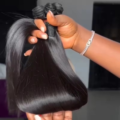 55% Rapporto capelli più lunghi Fusioni di capelli brasiliani per tutti i colori di tintura