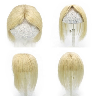 TP29 capelli platino biondo 613 colore un pezzo clip in toupee per perdita di capelli