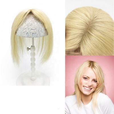 TP29 capelli platino biondo 613 colore un pezzo clip in toupee per perdita di capelli