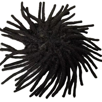 Remy Hair Full Swiss Lace Base Dreadlock Toupee 60% Densità Capelli Umani Topper per Uomini
