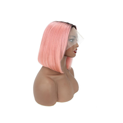 10-14nch Bone Straight 13*4 HD Lace Frontal Raw Virgin 100% Peruvian Short Bob Perrucche per capelli umani