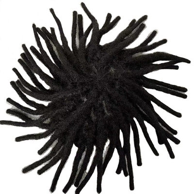 Remy Hair Full Swiss Lace Base Dreadlock Toupee 60% Densità Capelli Umani Topper per Uomini