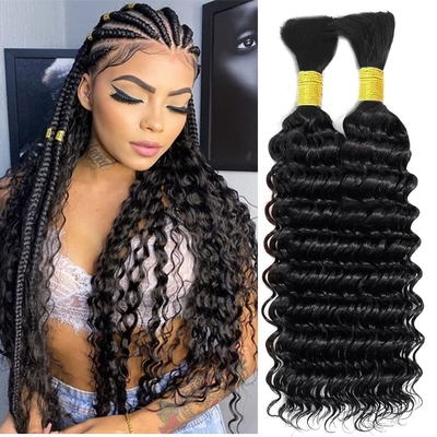 Colori da colorare adatti Afro Kinky Bulk Estensione di capelli umani per trecciare capelli vergini Sì