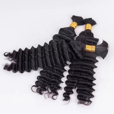 Colori da colorare adatti Afro Kinky Bulk Estensione di capelli umani per trecciare capelli vergini Sì