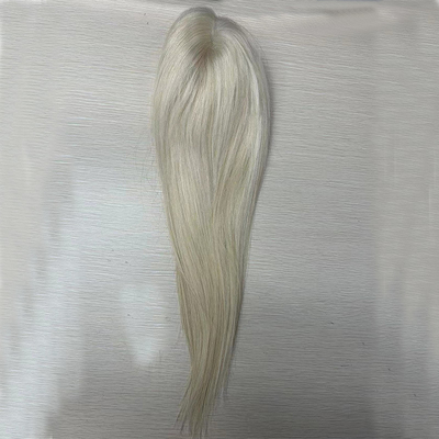 Capelli Vergini 22 Inch 60 Biondo Free Parting Monofilament Capelli grezzi Donne Topper Piccolo Radice