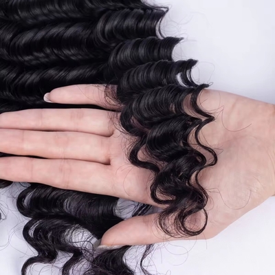 Colori da colorare adatti Afro Kinky Bulk Estensione di capelli umani per trecciare capelli vergini Sì