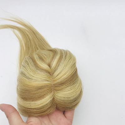 0.2 kg di capelli naturali biondi legati a mano con capelli vergini per donne capelli brasiliani