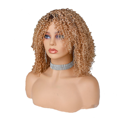 250% Densità Afro Kinky Curly Short Pixie Taglio Capelli Umani Parrucche Per Donne Nere Da Sopra