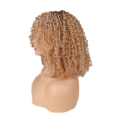 250% Densità Afro Kinky Curly Short Pixie Taglio Capelli Umani Parrucche Per Donne Nere Da Sopra