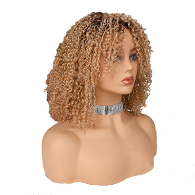 250% Densità Afro Kinky Curly Short Pixie Taglio Capelli Umani Parrucche Per Donne Nere Da Sopra