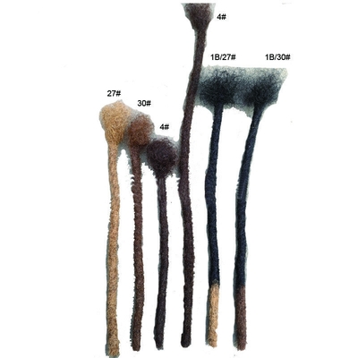 Estensione dei capelli umani Dreadlocks stile con estremità ricci Capelli neri stile dreadlocks