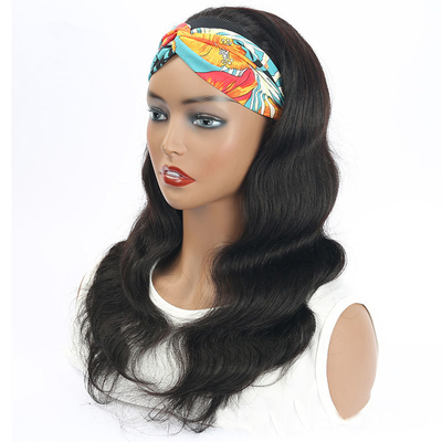 100% capelli umani corpo brasiliano ondulato parrucche ricci con fascia 2022 Design Free Sample