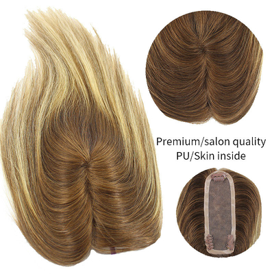 Per le donne, il parrucchiere europeo a radici ombrose, i capelli umani, il topper, il toupee, per donna.