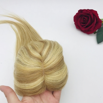 Per le donne, il parrucchiere europeo a radici ombrose, i capelli umani, il topper, il toupee, per donna.
