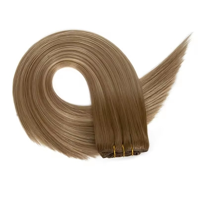100% Top Capelli Umani Stretti e Stretti Clip In Naturale Estensioni Capelli Veri