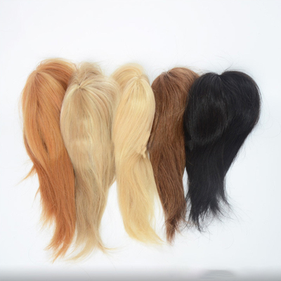 Capelli umani vergini europei Rete di pesce Capelli da matrimonio Toupee Clip in fornitura
