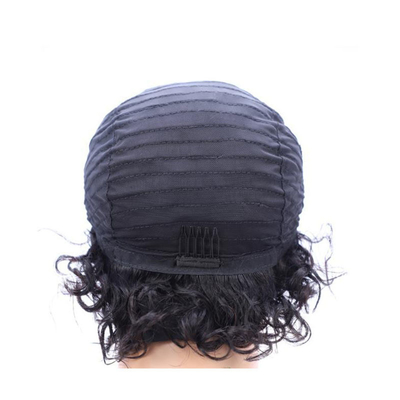 6 pollici di cuticule corta ricci di favola taglio di capelli umani parrucca la perfetta miscela di e stile