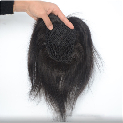 Capelli umani vergini europei Rete di pesce Capelli da matrimonio Toupee Clip in fornitura
