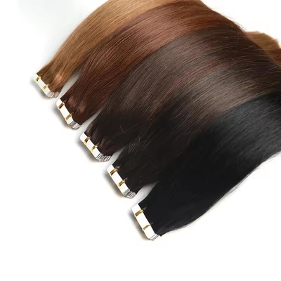 100% Remy Crudo Capelli Umani Estensioni di Capelli con Nastro da con 60% più lungo rapporto di capelli