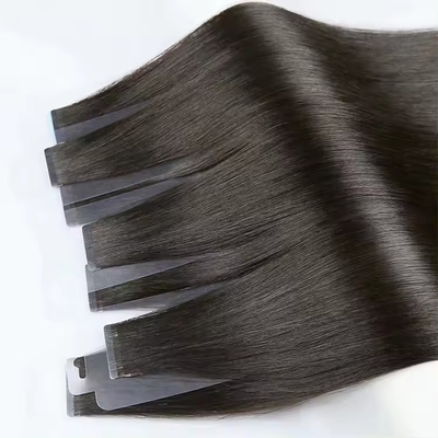 100% Remy Crudo Capelli Umani Estensioni di Capelli con Nastro da con 60% più lungo rapporto di capelli