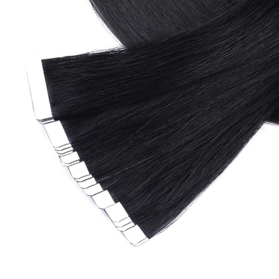 100% Remy Crudo Capelli Umani Estensioni di Capelli con Nastro da con 60% più lungo rapporto di capelli