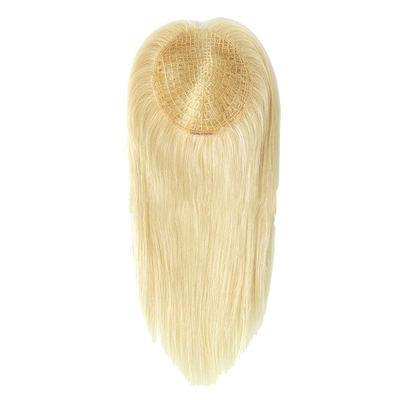 130% Densità di toupee Capelli europei 613 Biondo Densità leggera Topper a lungo per donne