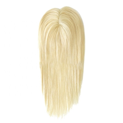 130% Densità di toupee Capelli europei 613 Biondo Densità leggera Topper a lungo per donne