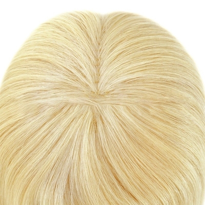 130% Densità di toupee Capelli europei 613 Biondo Densità leggera Topper a lungo per donne