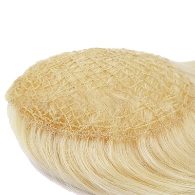 130% Densità di toupee Capelli europei 613 Biondo Densità leggera Topper a lungo per donne