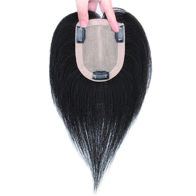 180% Densità Remy Hair Toupee con base in seta Top e 24mm Toupee Texture Lunghezza 30cm