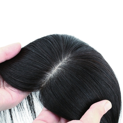 180% Densità Remy Hair Toupee con base in seta Top e 24mm Toupee Texture Lunghezza 30cm