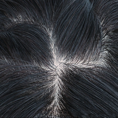 180% Densità Remy Hair Toupee con base in seta Top e 24mm Toupee Texture Lunghezza 30cm