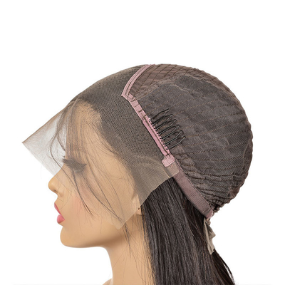 Full cuticule allineato capelli umani vergini grezzi pizzo parrucca anteriore con 180% densità 250g-450g