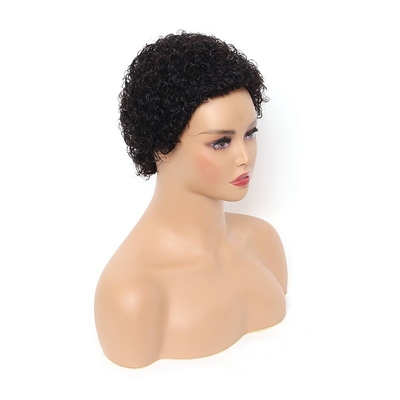 La macchina per capelli afro ricci brasiliani ha fatto una parrucca da fantoccio di colore naturale per le donne nere
