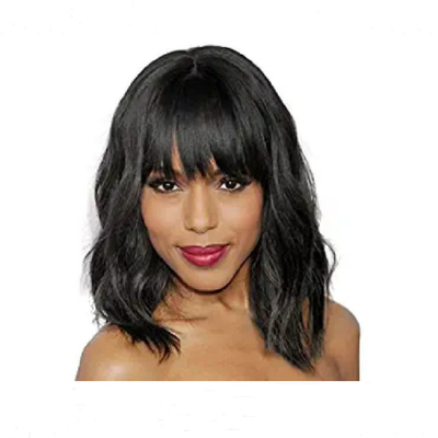 Nessuna parrucche di pizzo onde d'acqua brevi brasiliano Remy capelli umani BOB parrucche per donne nere