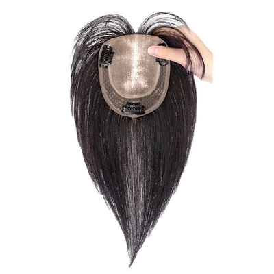 Remy Hair HD Cerniera Chiusura Frontale Toupee Base di seta Toupee Hair Toppers Retta Pezzi Per Donne Parrucche Per Capelli Umani