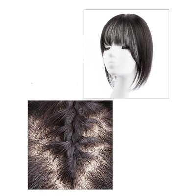 Remy Hair HD Cerniera Chiusura Frontale Toupee Base di seta Toupee Hair Toppers Retta Pezzi Per Donne Parrucche Per Capelli Umani