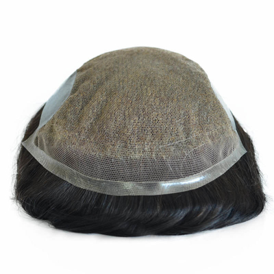 Tupe di capelli umani realizzato a mano per uomini