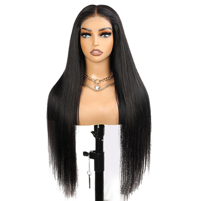 Perrucca Gluleless HD Transparent Lace Frontale Osso Diretto Vietnamese Crudo Capelli Vergini Umani Parrucche Topper