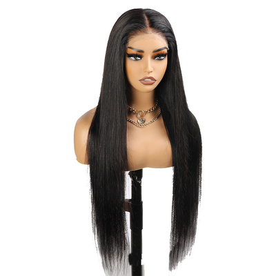 Perrucca Gluleless HD Transparent Lace Frontale Osso Diretto Vietnamese Crudo Capelli Vergini Umani Parrucche Topper