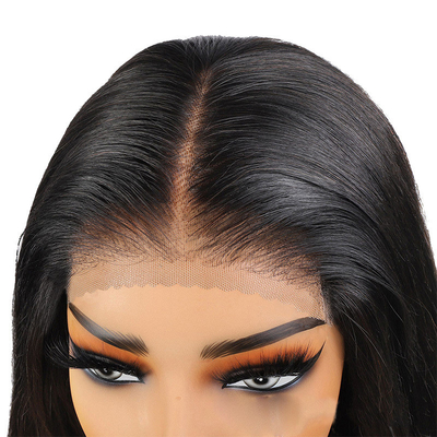 Perrucca Gluleless HD Transparent Lace Frontale Osso Diretto Vietnamese Crudo Capelli Vergini Umani Parrucche Topper