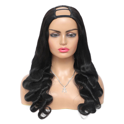 150% Densità Brasiliano Remy Corpo Wave Capelli U Parte Parrucche Medio aperto per le donne nere