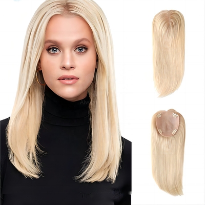 130% Densità capelli vergini grezzi base seta capelli umani pizzo chiusura toupee per donne rettilineo