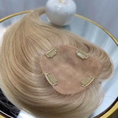 130% Densità capelli vergini grezzi base seta capelli umani pizzo chiusura toupee per donne rettilineo