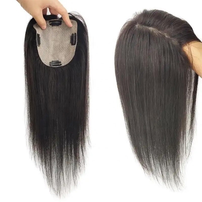 130% Densità capelli vergini grezzi base seta capelli umani pizzo chiusura toupee per donne rettilineo