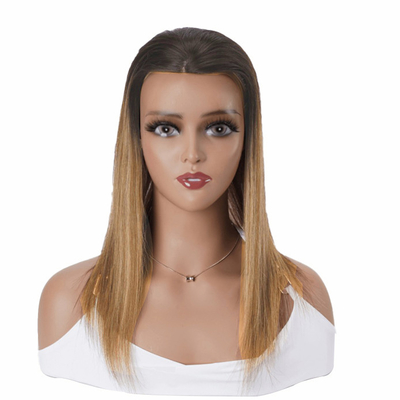 8-22 pollici lunghezza a mano legato pizzo fronte e trama cavo rete marrone balayage capelli umani