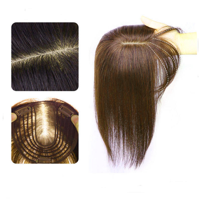 90% Densità Straight Toupee Clip in capelli umani naturali Perrucche per donne