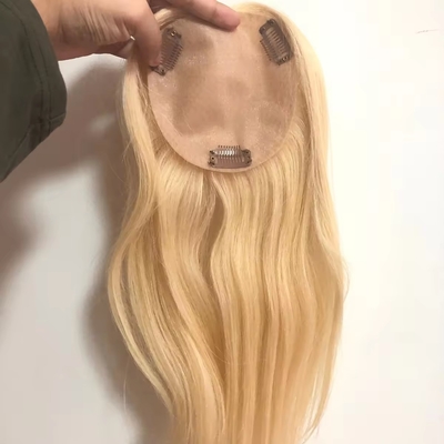 Topper per capelli umani al 100% per le donne Topper in seta naturale in stile rettilineo