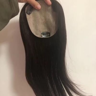 Topper per capelli umani al 100% per le donne Topper in seta naturale in stile rettilineo